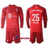Virallinen Fanipaita + Shortsit Pitkähihainen FC Bayern München Thomas Muller 25 Kotipelipaita 2021-22 - Lasten